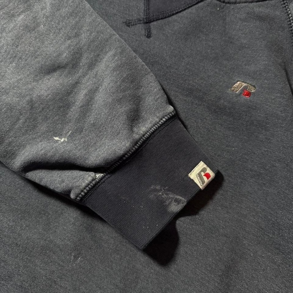 Russell Athletic Premium Fleece Sweatshirt XL Extra Large Blue Pullover - Picture 5 of 7